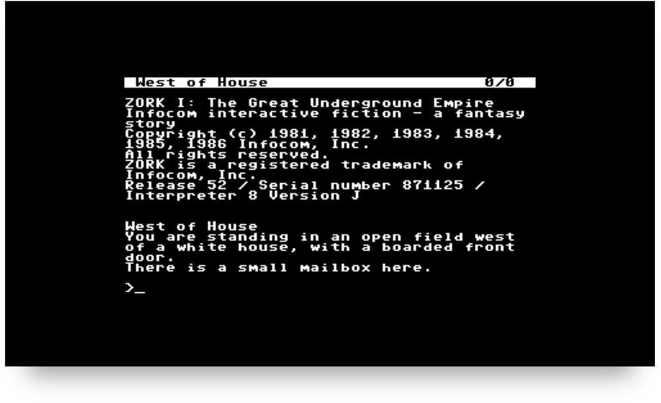 Zork was a precursor to CUI Conversational User Interface